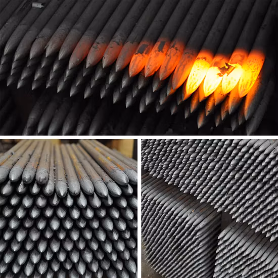 Piquet de clou de forme concrète de construction 3/4