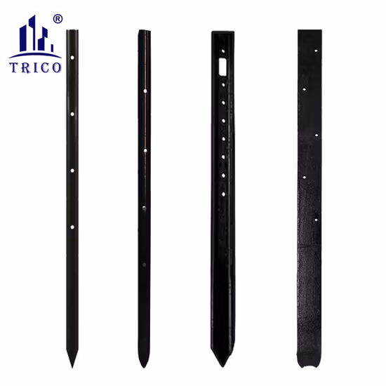 Piquet de clou rond en acier avec trous pour coffrages à béton