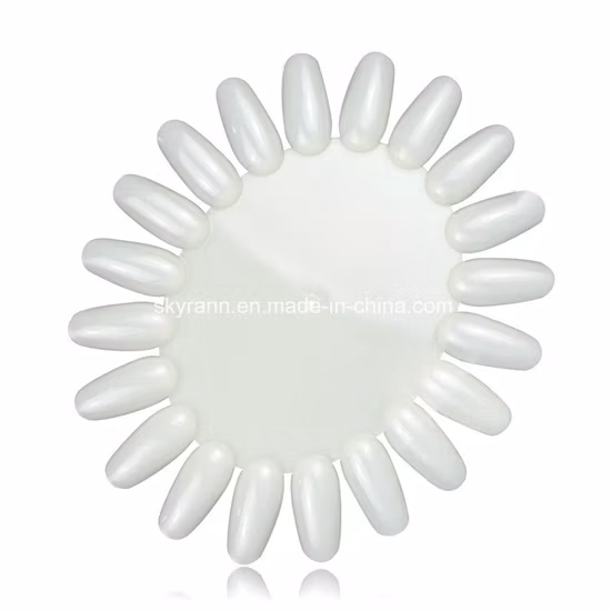 Affichage d'outil de manucure de pratique de bouts d'ongles naturels transparents 36 conseils nuancier roue de pratique forme ronde conseils d'ongle affichage de pratique