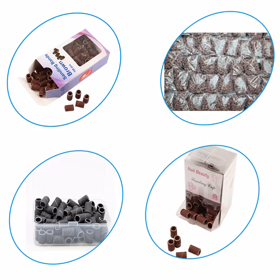 Bandes abrasives pour forets à ongles, marron, noir, zèbre, jaune, rose, violet, rouge, vert