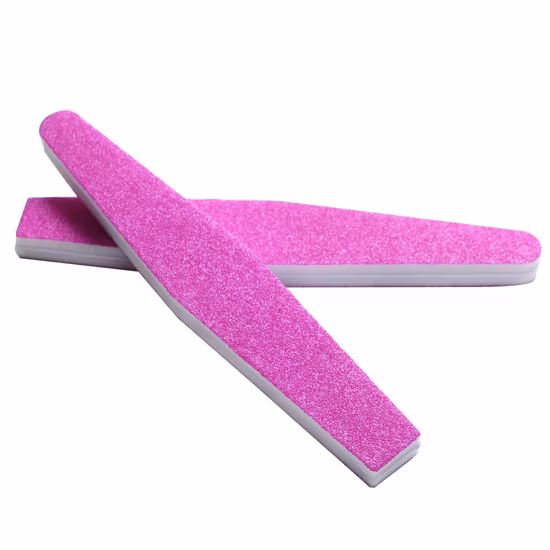 Lime à ongles éponge Double face, tampon pour limes à ongles