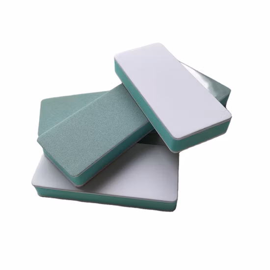 Tampon de lime à ongles en éponge latérale à 2 voies, Polsih