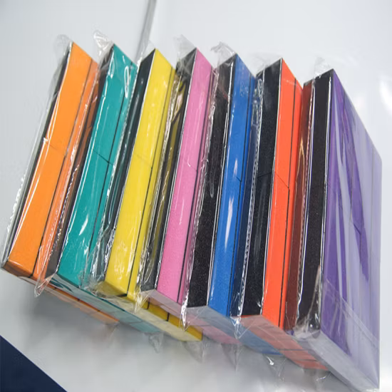 Bloc polissoir à ongles rectangulaire à 3 voies